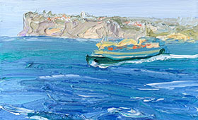 Dee-Why-Surfer-girls-Plein-air-Oil-on-canvas-25cm-30cm-David-K-Wiggs-2018-280x170